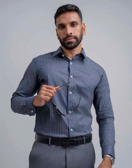 JOBBS PRINTED FORMAL SHIRT