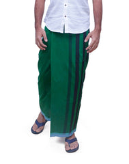 0202000573GRN-FRE_Mens Sarong_Fashion Bug Sri Lanka