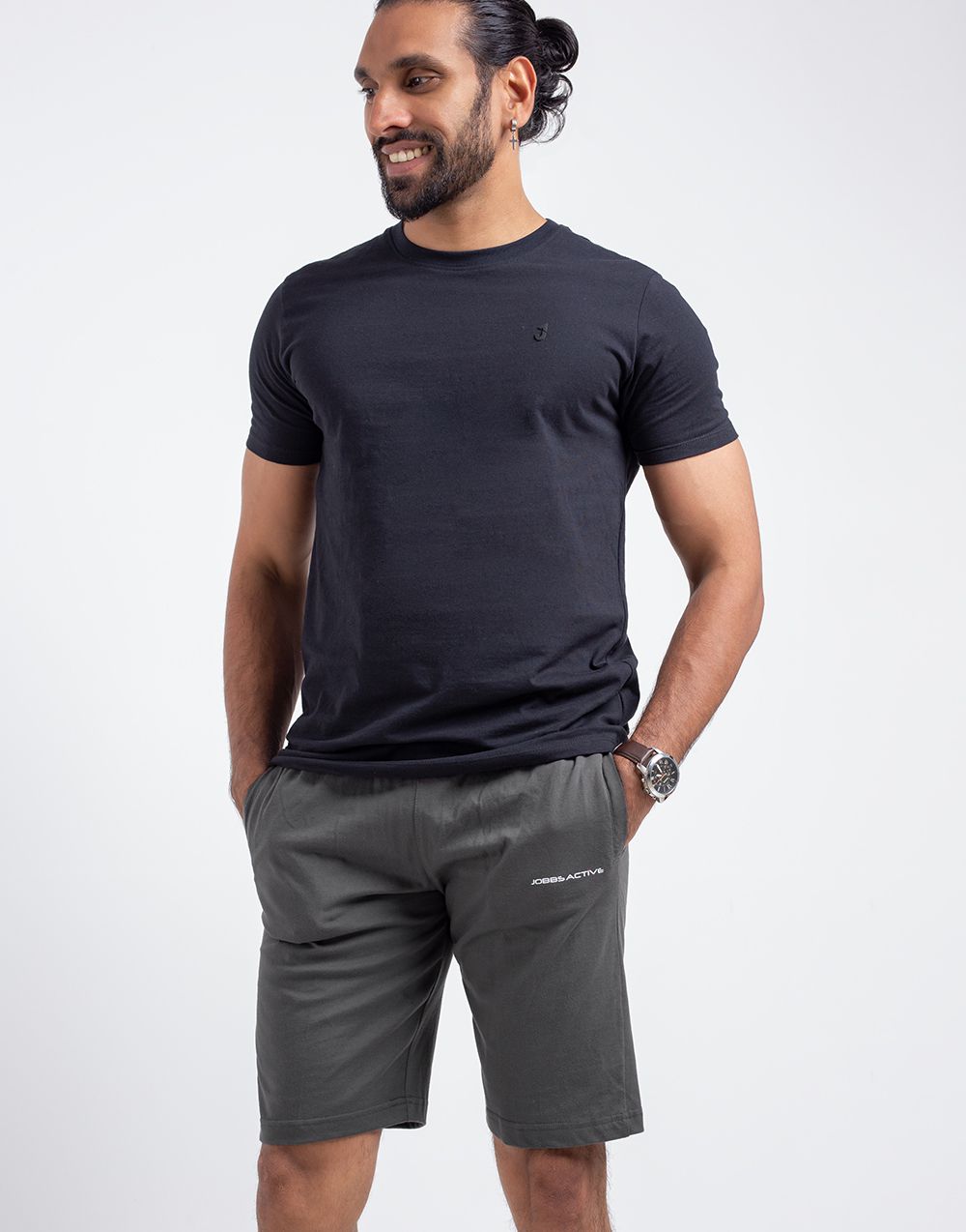 0202101491DGY_Mens shorts_fashion bug_srilanka