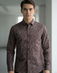 MENS LONG SLEEVE PRINTED SHIRT