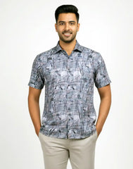JOBBS SHORT SLEEVE PRINTED SHIRT