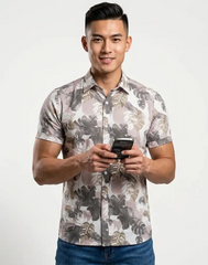 JOBBS SHORT SLEEVE PRINTED SHIRT