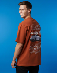 JOBBS GRAPHIC PRINTED OVERSIZED T - SHIRT