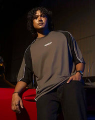 JOBBS GRAPHIC PRINTED OVERSIZED T - SHIRT