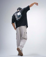 SAVAGE OVERSIZED GRAPHIC T - SHIRT