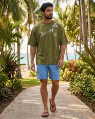 AMAZING LANKA GRAPHIC PRINTED OVERSIZED T - SHIRT