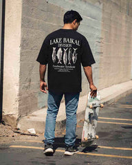 SAVAGE OVERSIZED GRAPHIC T - SHIRT