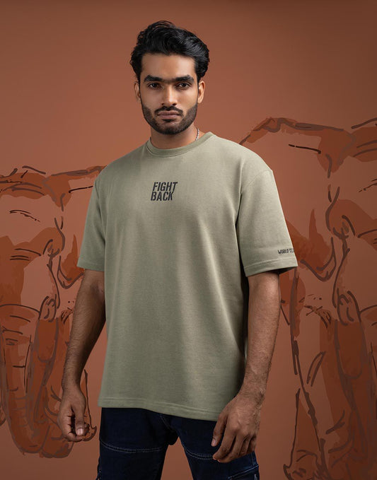 AMAZING LANKA CREW NECK TYPO GRAPHIC T - SHIRT