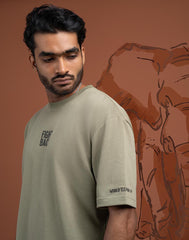 AMAZING LANKA CREW NECK TYPO GRAPHIC T - SHIRT