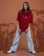 AMAZING LANKA CREW NECK TYPO GRAPHIC T - SHIRT