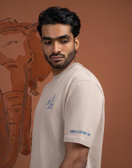 AMAZING LANKA CREW NECK TYPO GRAPHIC T - SHIRT