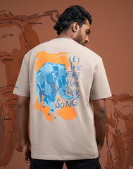 AMAZING LANKA CREW NECK TYPO GRAPHIC T - SHIRT
