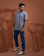 AMAZING LANKA CREW NECK TYPO GRAPHIC T - SHIRT