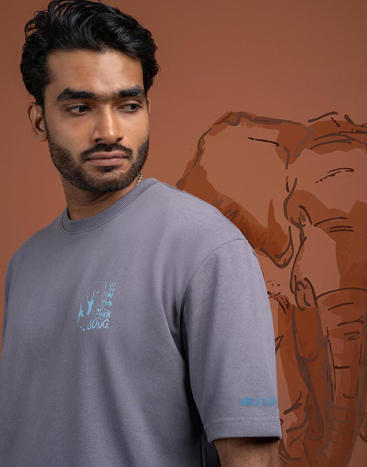 AMAZING LANKA CREW NECK TYPO GRAPHIC T - SHIRT