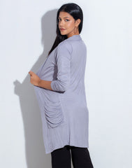 0300600063GRY-FRE 5_Ladies_Overcoats_Fashion Bug Sri Lanka