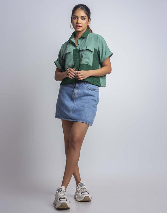 0300917349GRN (1)_Ladies_Blouse_Fashion Bug Sri Lanka