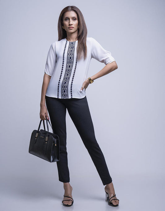 0300917440WHT (1)_Ladies_Blouse_Fashion Bug Sri Lanka
