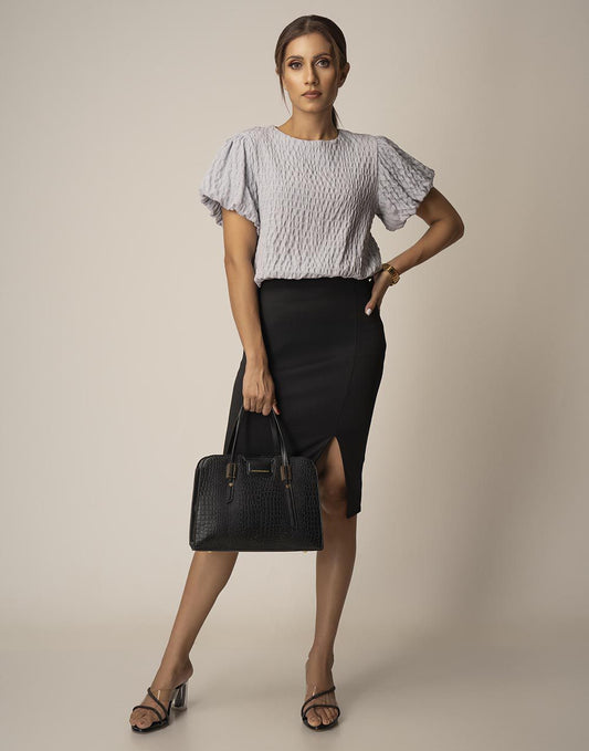 0300917445GRY (1)_Ladies_Blouse_Fashion Bug Sri Lanka