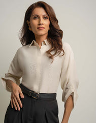 AMANI COLLARED TOP