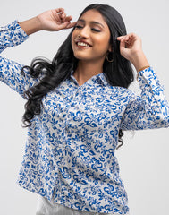 GIVO PRINTED SHIRT TOP