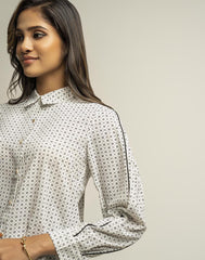 AMANI LONG SLEEVE PRINTED TOP
