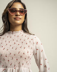 AMANI LONG SLEEVE PRINTED TOP