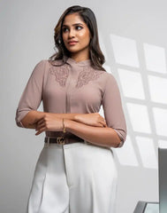 AMANI LONG SLEEVE EMBROIDERED TOP