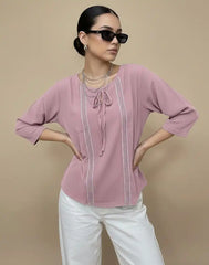 GIVO SHORT SLEEVE BLOUSE