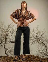 AMANI RELAXED FIT PRINTED TOP