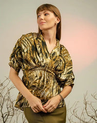 AMANI RELAXED FIT PRINTED TOP