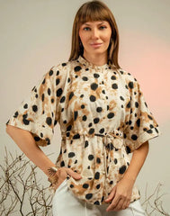 AMANI RELAXED FIT PRINTED TOP