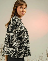 AMANI RELAXED FIT PRINTED TOP