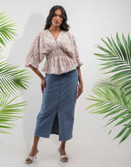 GIVO PRINTED TOP