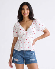 LADIES SHORT SLEEVE TOP