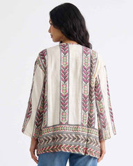 Ladies Embroidered Kaftan Blouse Top