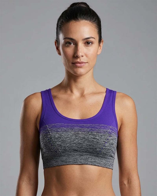 Women's padded cotton sports bra