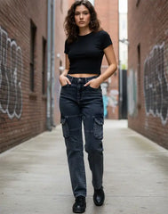 CARGO DENIM PANT