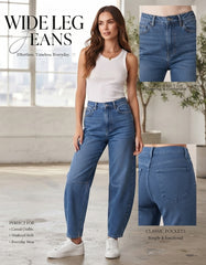 GIVO WIDE LEG DENIM