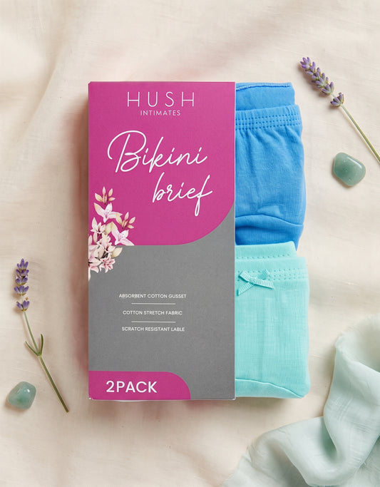 LADIES PLAN PANTIES 2 IN 1 PACK