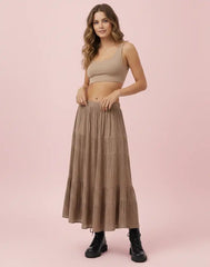 GIVO FLARED SKIRT