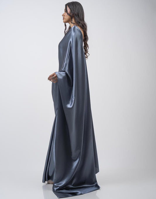 ETHNIC FUSION PLAIN SILK SAREE