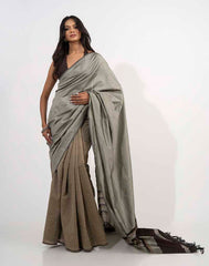 ETHNIC FUSION HANDLOOM SAREE