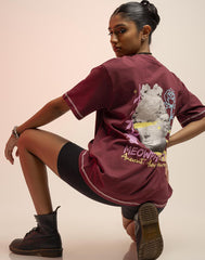 A .   OVERSIZED PRINTED T - SHIRT