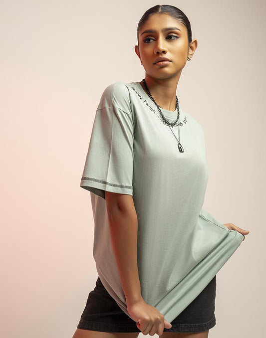 A .   OVERSIZED PRINTED T - SHIRT