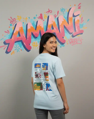 A . OVERSIZED PRINTED T - SHIRT