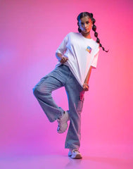 A . OVERSIZED PRINTED T - SHIRT