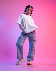 A . OVERSIZED PRINTED T - SHIRT