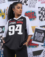 A . OVERSIZED PRINTED T - SHIRT