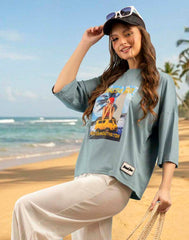 AMANI OVERSIZED PRINTED T - SHIRT