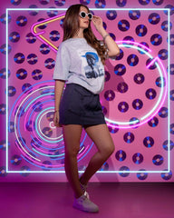 A . OVERSIZED PRINTED T - SHIRT
